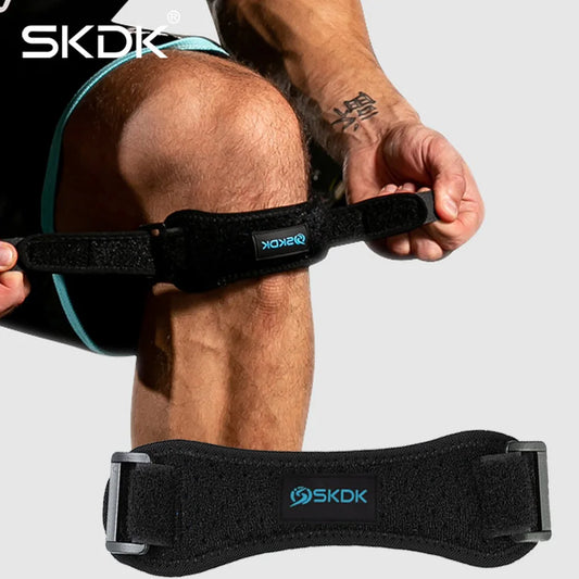 Knee Pain Relief & Patella Stabilizer Knee Strap Brace Support for Hiking, Soccer, Basketball, Running, Jumpers Knee, Tennis, Volleyball & Squats.
