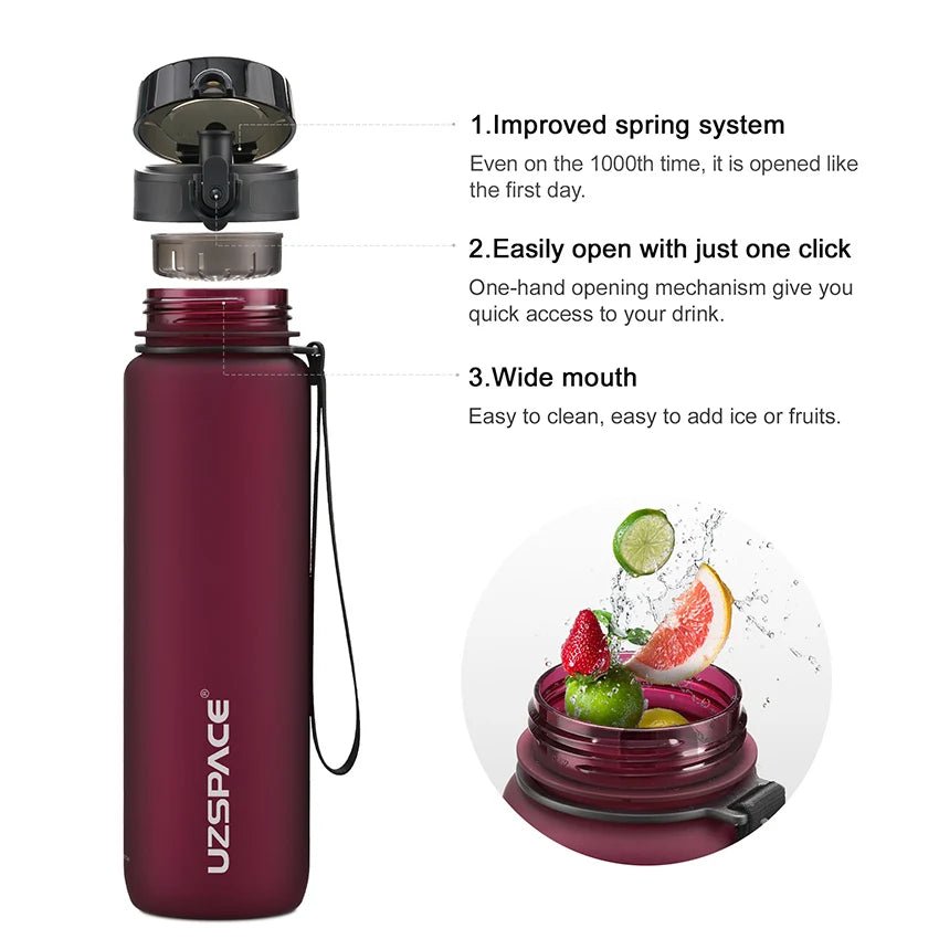 New 12/18/22/26/32oz Sports Water Bottle BPA Free Portable Leak-proof